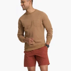 Jeffreys Pullover | Camel Heather -Deals Haute Drape Store V218CMH 1893