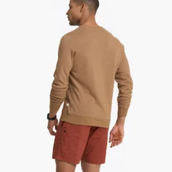 Jeffreys Pullover | Camel Heather -Deals Haute Drape Store V218CMH 1916