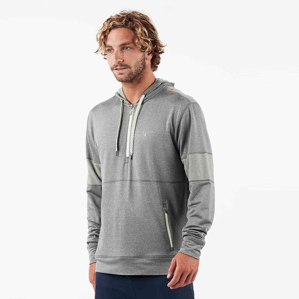 Zion Half Zip | Heather Grey 2 Zion Half Zip | Heather Grey - Image 2