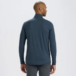 Ease Performance Half Zip | Indigo Heather 8 Ease Performance Half Zip | Indigo Heather -Deals Haute Drape Store V221HTI 3