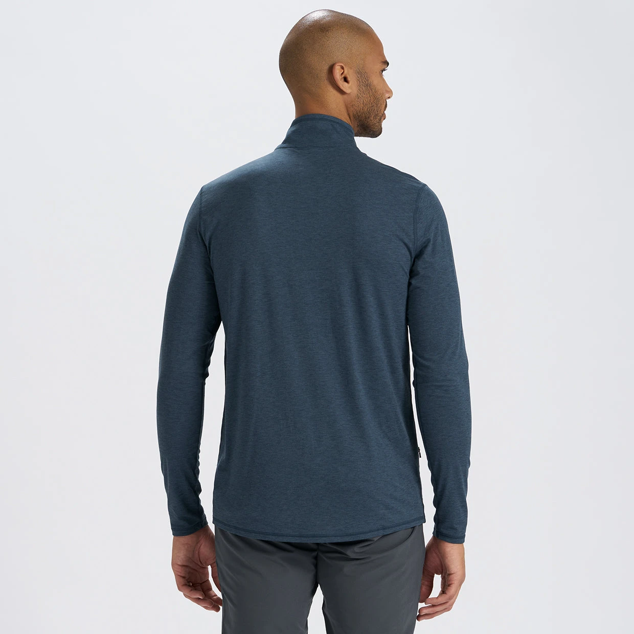 Ease Performance Half Zip | Indigo Heather 4 Ease Performance Half Zip | Indigo Heather - Image 4