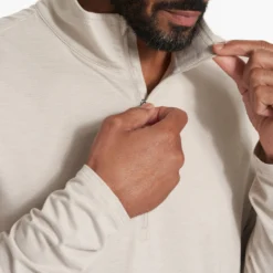 Ease Performance Half Zip | Suede Heather -Deals Haute Drape Store V221HUE FA22 M ECOMM FLEECE FULL 2276 1x1 7ff9961a c45d 476a 99a7 57dc6d59f1a4