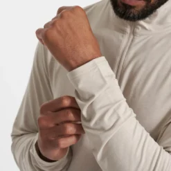 Ease Performance Half Zip | Suede Heather -Deals Haute Drape Store V221HUE SP23 M ECOMM FLEECE DETAIL 2320 1x1 bb0caf0e ace0 4c9f 8f58 f99b603b4413