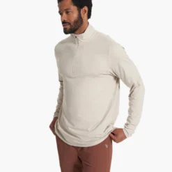 Ease Performance Half Zip | Suede Heather -Deals Haute Drape Store V221HUE SP23 M ECOMM FLEECE TOP 2295 1x1 c12cb353 2cb7 42e3 90aa 0d5c53ed164a