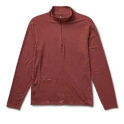Ease Performance Half Zip | Currant Heather