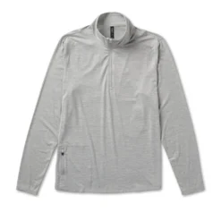 Ease Performance Half Zip | Light Heather Grey