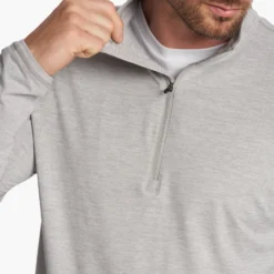 Ease Performance Half Zip | Light Heather Grey -Deals Haute Drape Store V221LHG 3 1334b95d bd2a 4d42 945d ca898b66d6a2