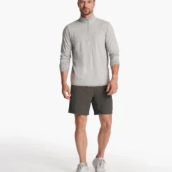Ease Performance Half Zip | Light Heather Grey -Deals Haute Drape Store V221LHG 4 11ca440f dd38 47cf 9221 91db4adb7b6a