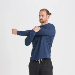 Ponto Performance Crew | Navy Heather -Deals Haute Drape Store V224HNV 3 update