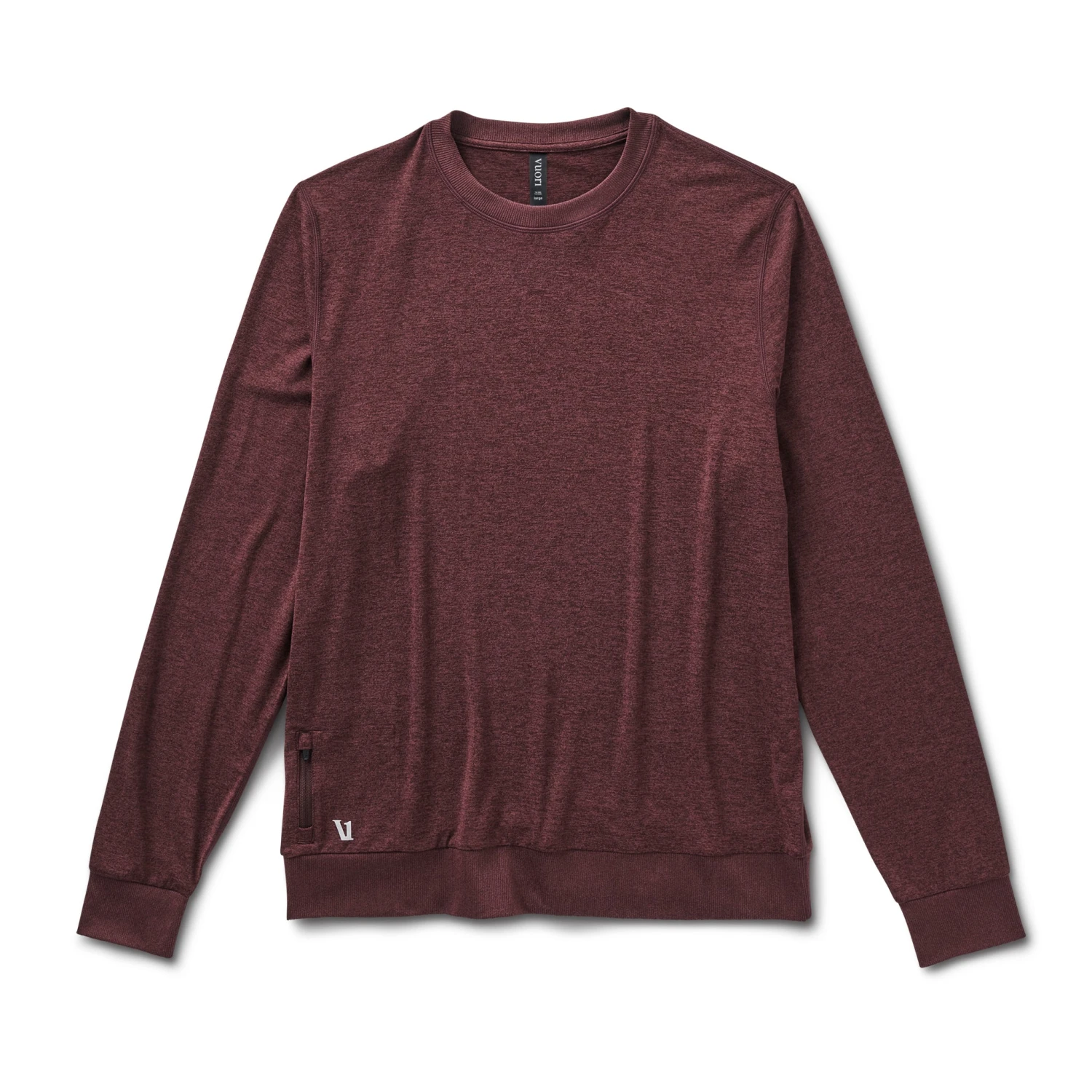 Ponto Performance Crew | Oxblood Heather 1 Ponto Performance Crew | Oxblood Heather