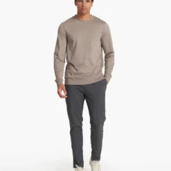 Ponto Performance Crew | Walnut Heather -Deals Haute Drape Store V224HWA SP23 M ECOMM FLEECE FULL 1132 1x1 6ad5363f 86a4 4543 8962 0c78c4fae5c5