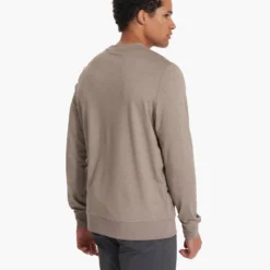 Ponto Performance Crew | Walnut Heather -Deals Haute Drape Store V224HWA SP23 M ECOMM FLEECE TOP 1179 1x1 c7deba44 ef78 4a42 b2e4 628194765be2
