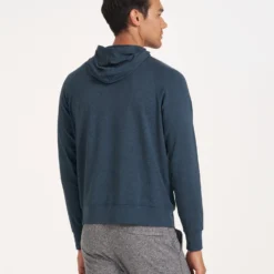 Ponto Performance Half Zip Hoodie | Indigo Heather -Deals Haute Drape Store V244HAZ 3132