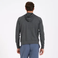 Ponto Performance Half Zip Hoodie | Charcoal Heather -Deals Haute Drape Store V244HCC 3