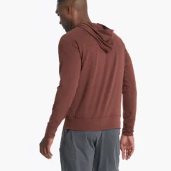 Ponto Performance Half Zip Hoodie | Cedar Heather -Deals Haute Drape Store V244HCD 00826