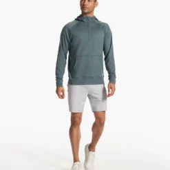 Ponto Performance Half Zip Hoodie | Lake Heather -Deals Haute Drape Store V244HLK FA23 M ECOMM fleece FULL 2 2b003aa4 71a7 411c 8bd1 31c02f4b220e