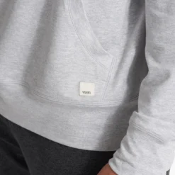 Ponto Performance Half Zip Hoodie | Platinum Heather -Deals Haute Drape Store V244HPT SP21 M ECOMM TOP 0106