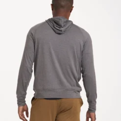 Ponto Performance Half Zip Hoodie | Smoke Heather -Deals Haute Drape Store V244HSM 2807