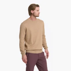 Fluent Sweater | Camel Heather -Deals Haute Drape Store V250CMH 3156