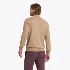 Fluent Sweater | Camel Heather -Deals Haute Drape Store V250CMH 3179
