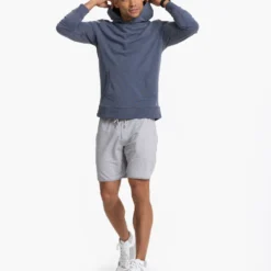 Austin Hoodie | Azure Heather -Deals Haute Drape Store V254HAZ 2129