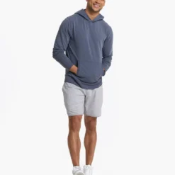 Austin Hoodie | Azure Heather -Deals Haute Drape Store V254HAZ 2132