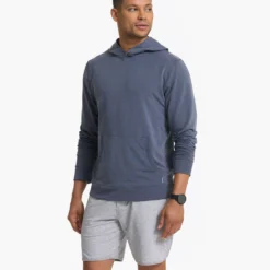 Austin Hoodie | Azure Heather -Deals Haute Drape Store V254HAZ 2175