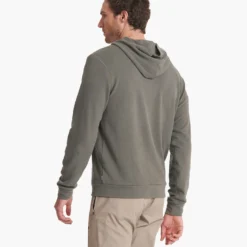 Performance Waffle Zip Hoodie | Dusty Pine -Deals Haute Drape Store V259DST FA22 M ECOMM TOP 2138