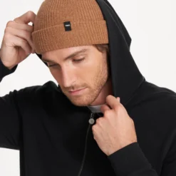 Performance Waffle Zip Hoodie | Washed Black -Deals Haute Drape Store V259WBL FA22 M ECOMM FULL 2378 corrected