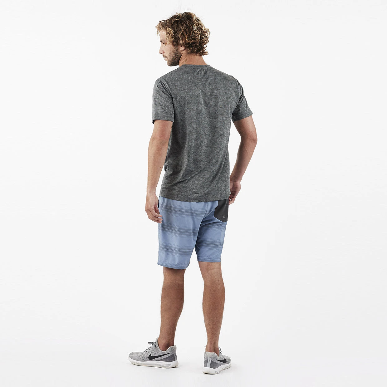 Kore Short | Slate/Charcoal Stripe 5 Kore Short | Slate/Charcoal Stripe - Image 5