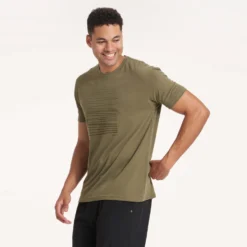 Driftwood Tee | Army -Deals Haute Drape Store V302BLK 2176