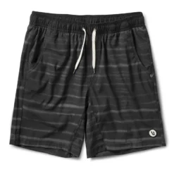 Kore Short | Black Shibori Stripe