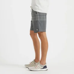 Kore Short | Grey Varied Stripe -Deals Haute Drape Store V302GVS 2 update