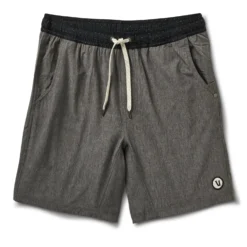 Kore Short | Vintage Charcoal Linen Texture