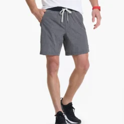 Kore Short | Vintage Charcoal Linen Texture -Deals Haute Drape Store V302VCL 2345