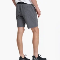 Kore Short | Vintage Charcoal Linen Texture -Deals Haute Drape Store V302VCL 2377