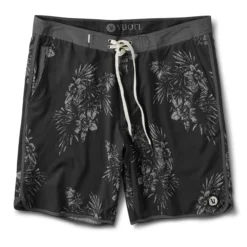 Cruise Boardshort | Black Vintage Floral