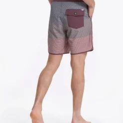 Cruise Boardshort | Chestnut Wave Stripe -Deals Haute Drape Store V314CHW 1302