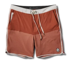 Cruise Boardshort | Dark Penny Linen Texture Block