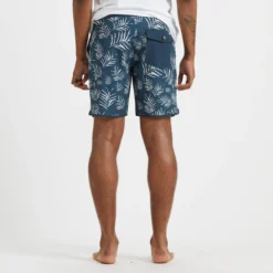 Cruise Boardshort | Indigo Floating Palm -Deals Haute Drape Store V314IFP 3