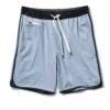 Banks Short | Light Cloud Slub Stripe