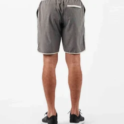 Banks Short | Grey Linen Texture -Deals Haute Drape Store V330.03GRL 2