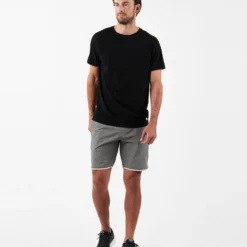 Banks Short | Grey Linen Texture -Deals Haute Drape Store V330.03GRL 3