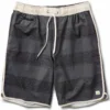 Banks Short | Black Texture Stripe