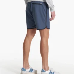 Banks Short | Azure Linen Texture -Deals Haute Drape Store V330AZL SP19 M ECOMM BOTTOM 3798