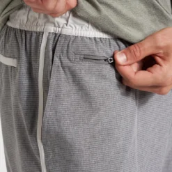 Banks Short | Grey Engineered Stripe -Deals Haute Drape Store V330GRE 2486