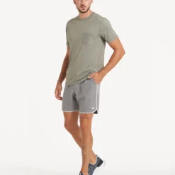 Banks Short | Grey Engineered Stripe -Deals Haute Drape Store V330GRE 2535