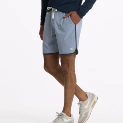 Banks Short | Light Cloud Slub Stripe -Deals Haute Drape Store V330LSC 07860