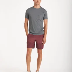 Banks Short | Russet Texture Block -Deals Haute Drape Store V330RTB 1742