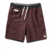 Banks Short | Oxblood Linen Texture